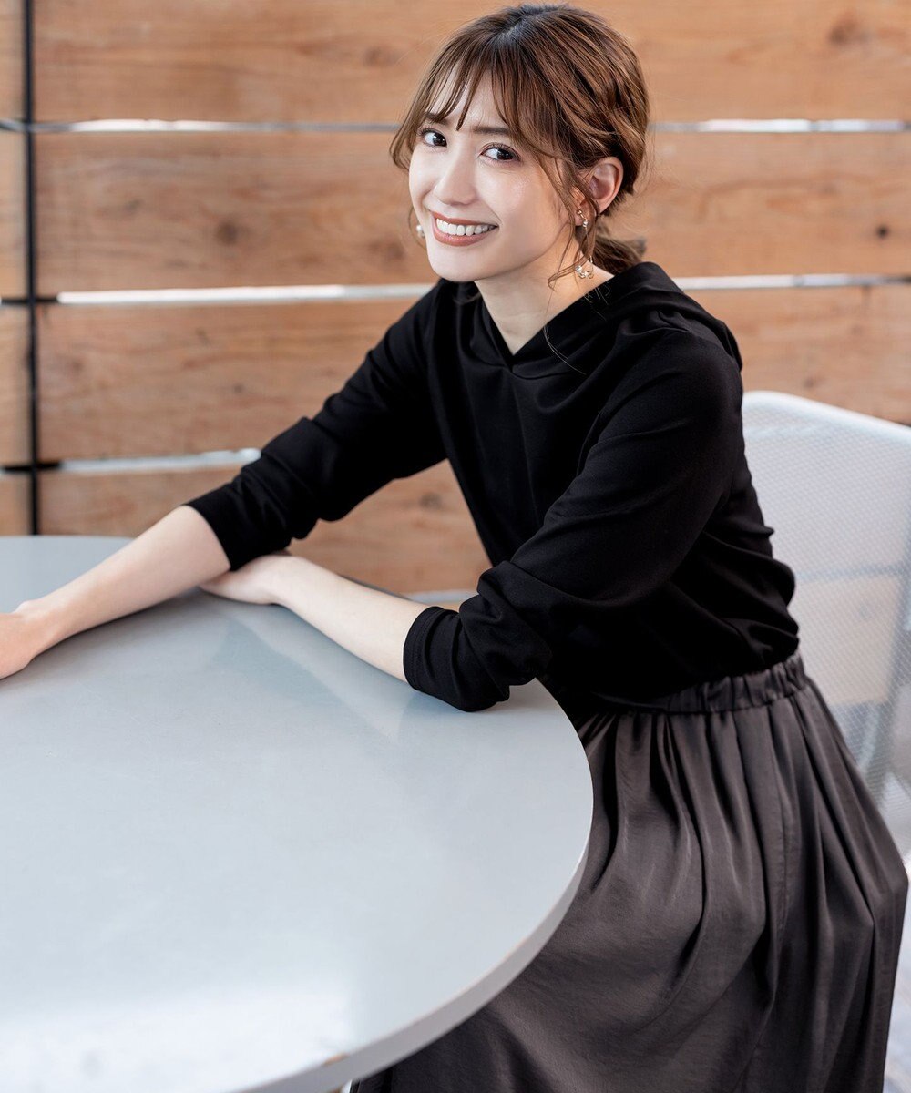 Tiaclasse L 【洗える】パーカードッキングワンピース 