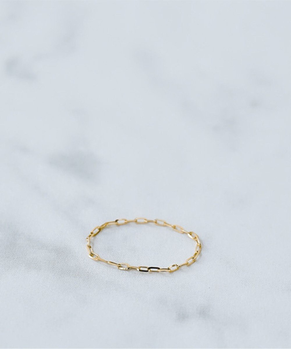 Phoebe 【K10】ブライトネスチェーンリング　ゴールド 3号/7号/11号/13号　BOX付き 