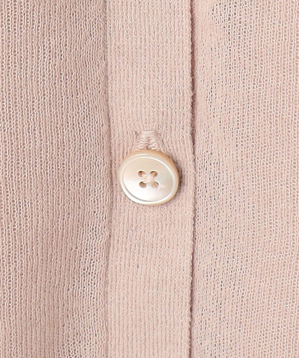 J.PRESS LADIES S 【洗える】LINEN MIX SHEER Vネック カーディガン 