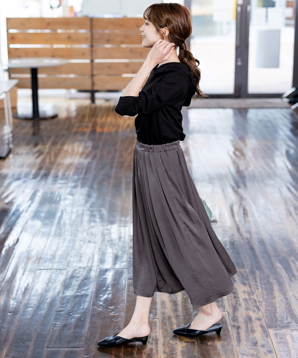 Tiaclasse L 【洗える】パーカードッキングワンピース 