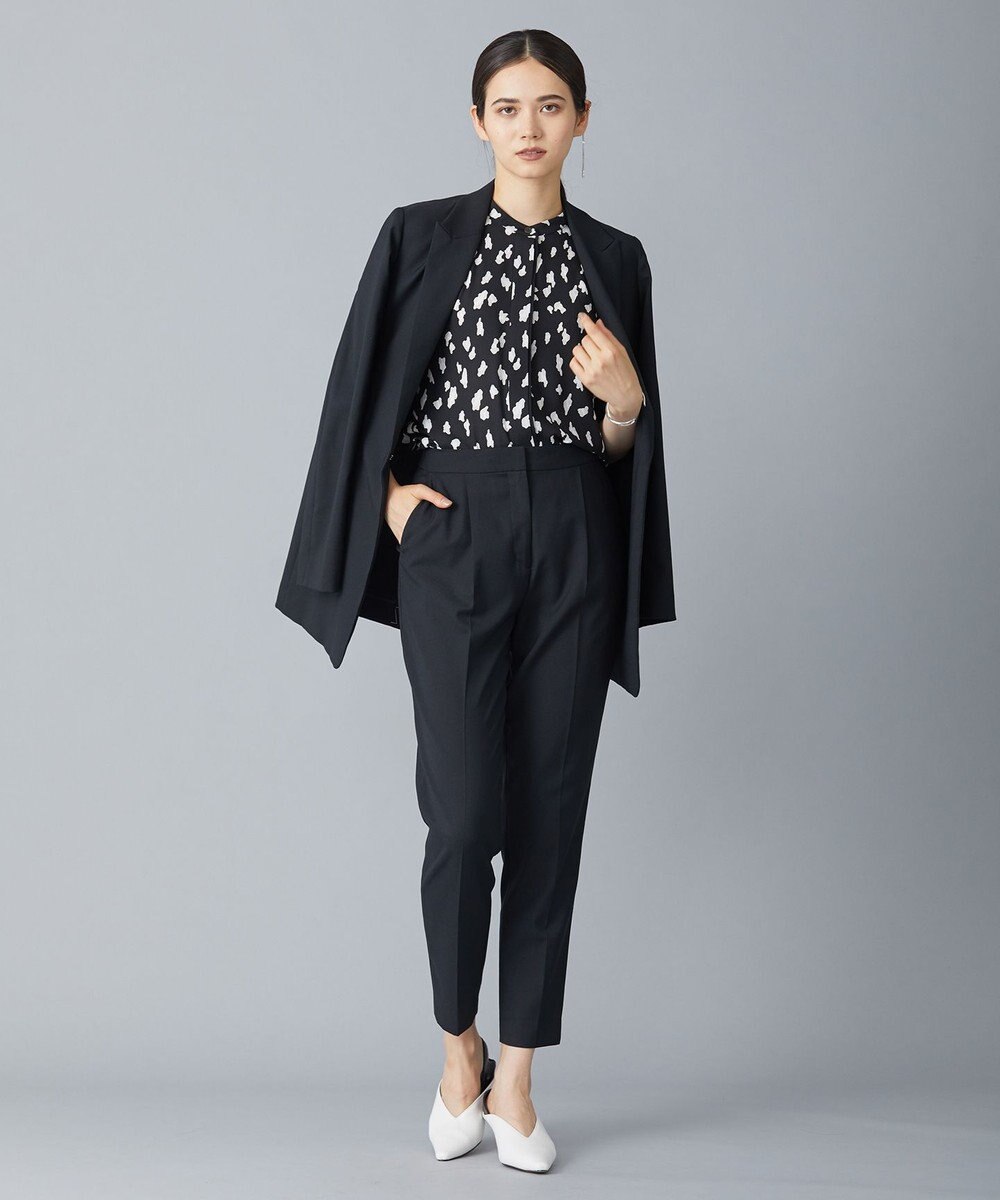 ICB 【洗える】 ウールマットウース ベルト付きジャケット 