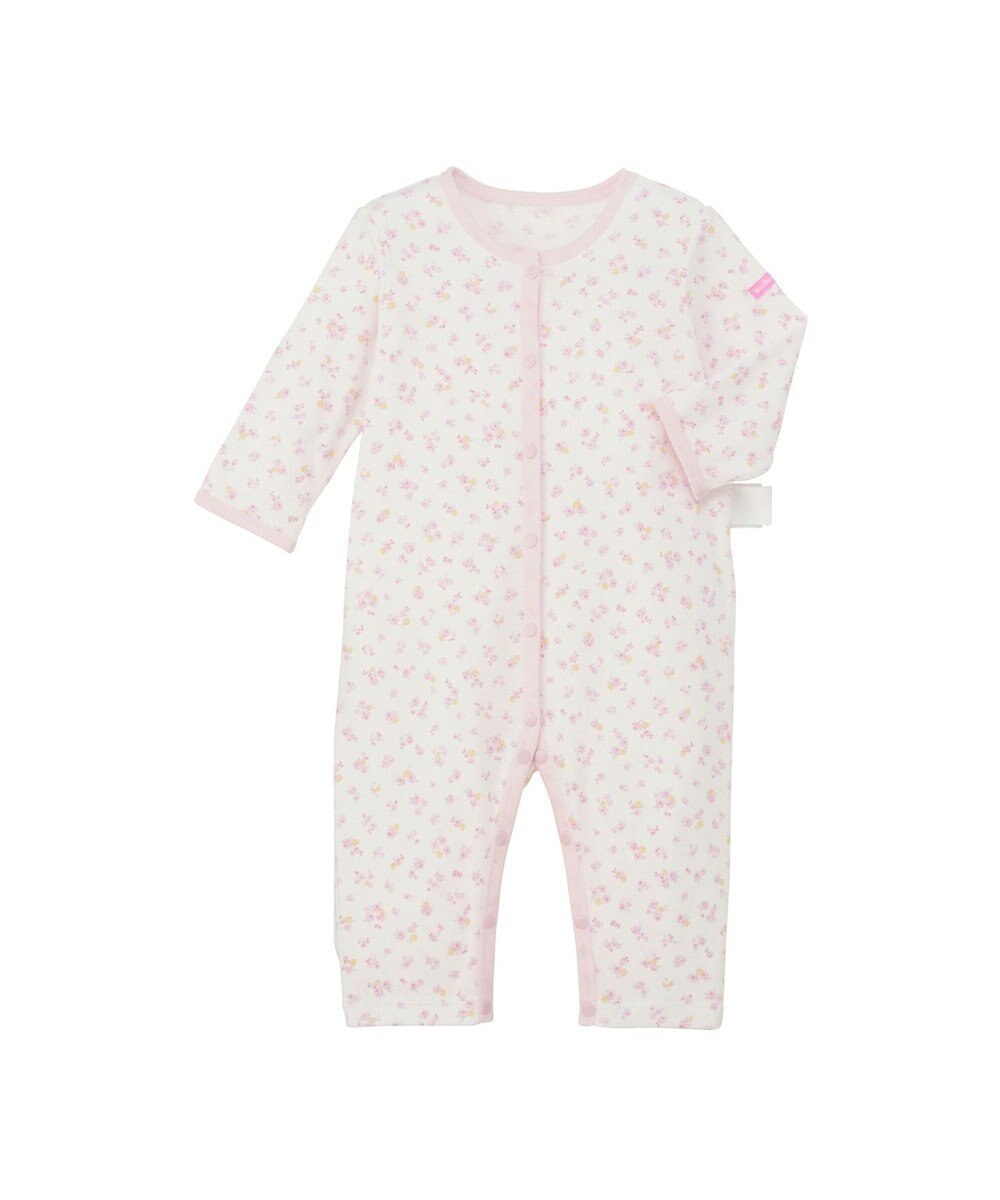 MIKI HOUSE HOT BISCUITS 【60-80cm】 フライス素材 カバーオール肌着 