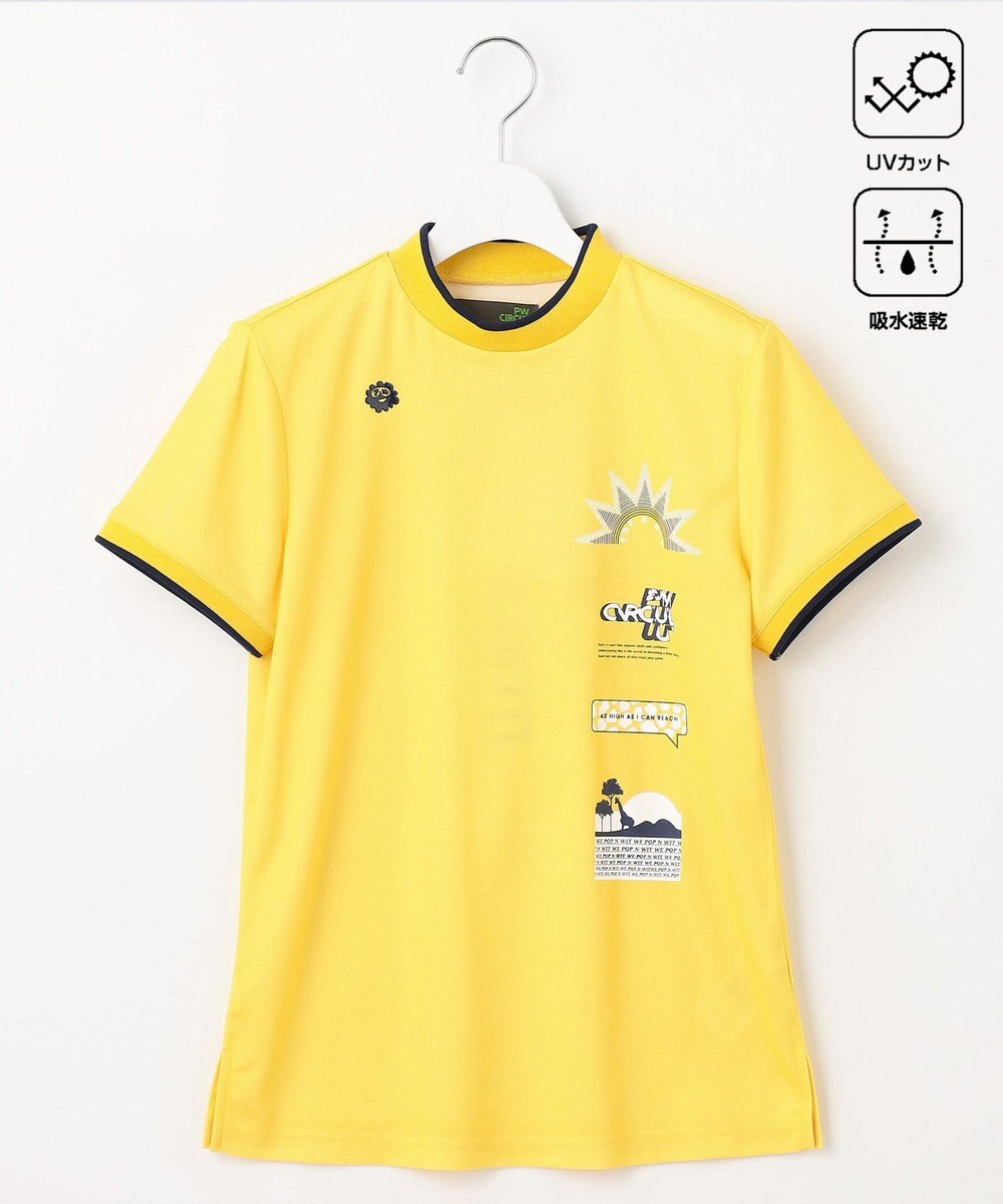 PW CIRCULUS 【UVカット / 吸水速乾】【WOMEN】グラフィティ モック T ゴルフウェア レディース 