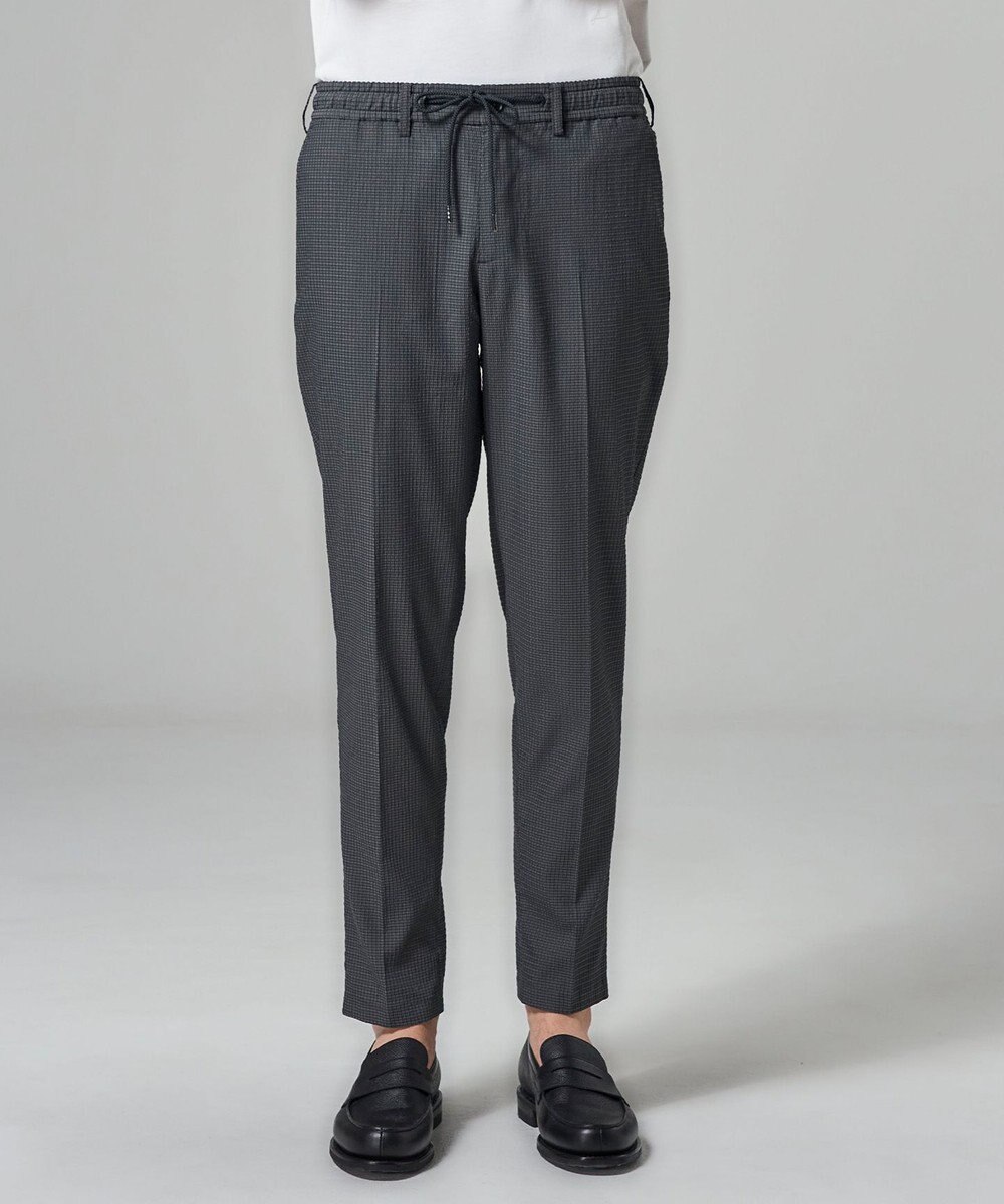 JOSEPH HOMME 【新素材 / セットアップ対応】ドットエアーサッカー ドロスト付テーパードパンツ / PEGG CONVERTIBLE 