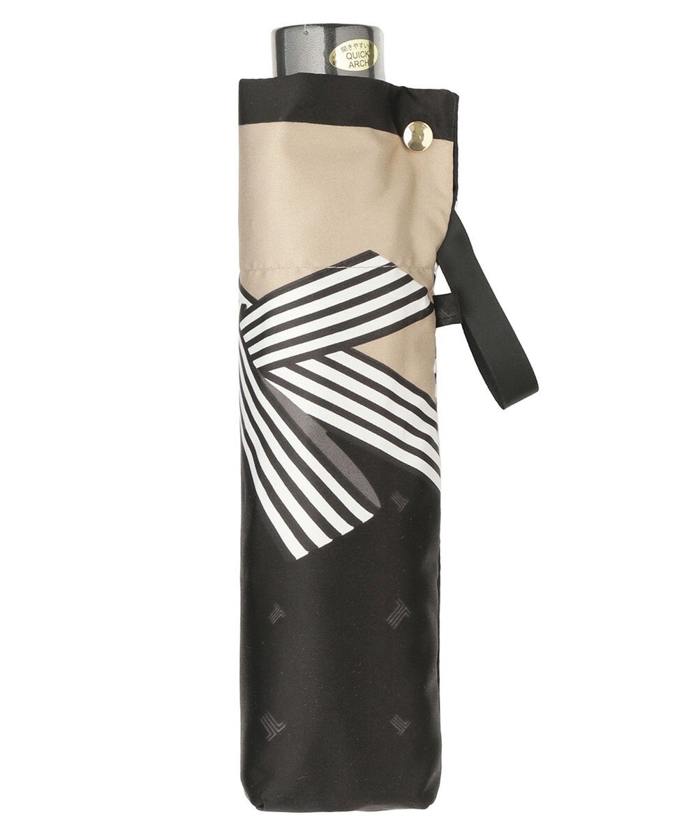 MOONBAT LANVIN en Bleu 折りたたみ傘 サテンプリントリボン 