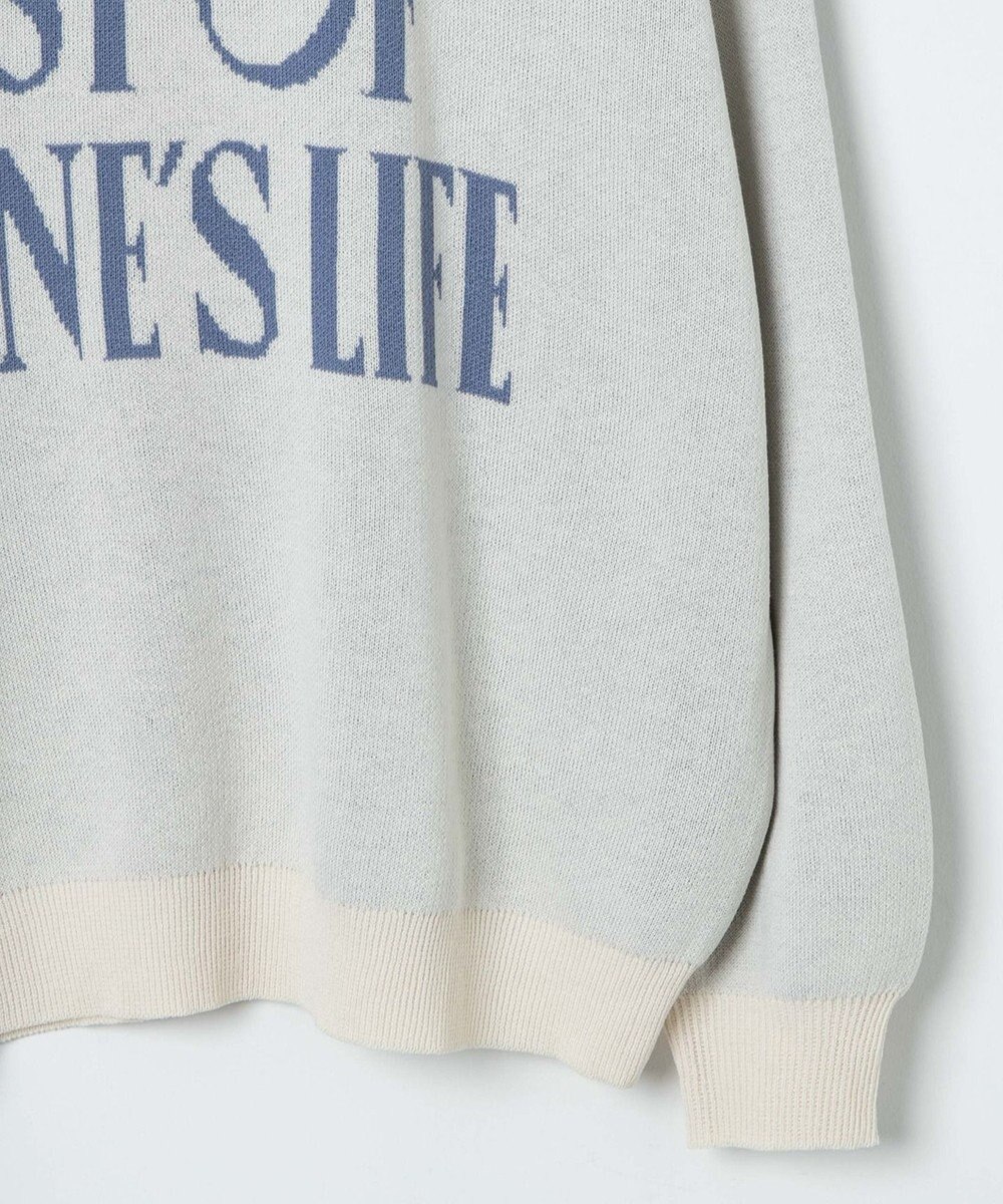 WEGO ロゴジャガードニットプルオーバー 