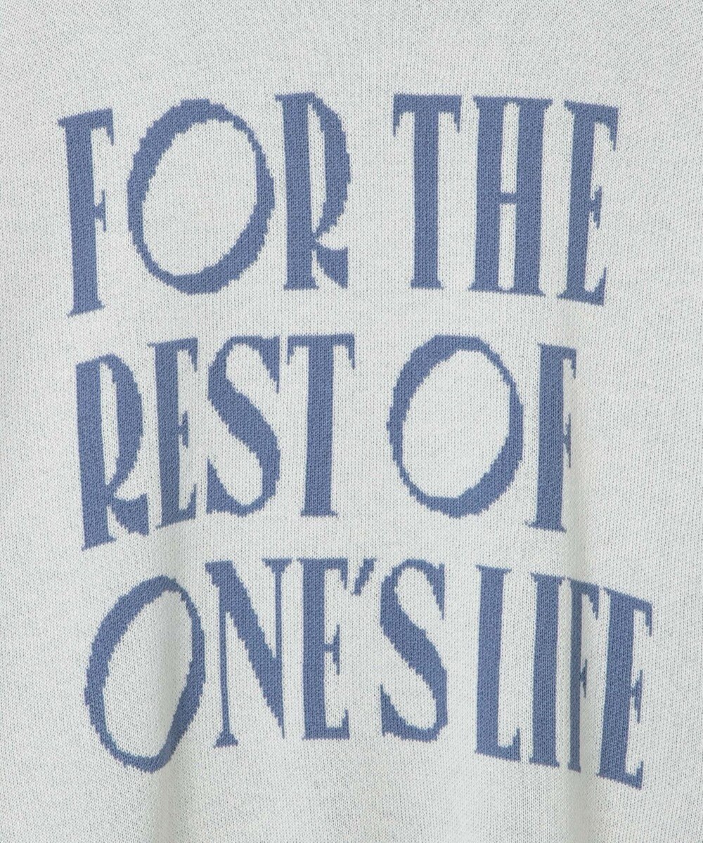 WEGO ロゴジャガードニットプルオーバー 