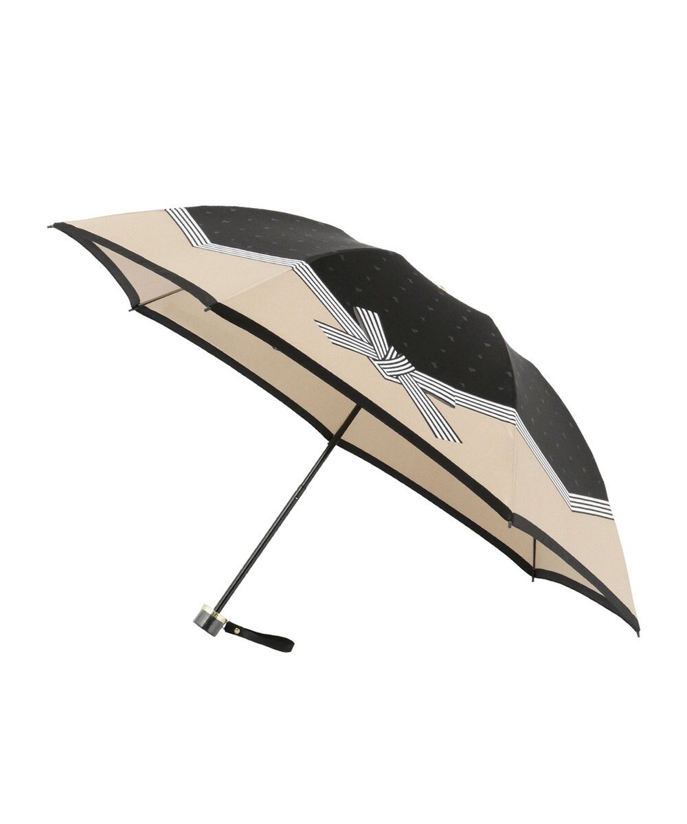 MOONBAT LANVIN en Bleu 折りたたみ傘 サテンプリントリボン 