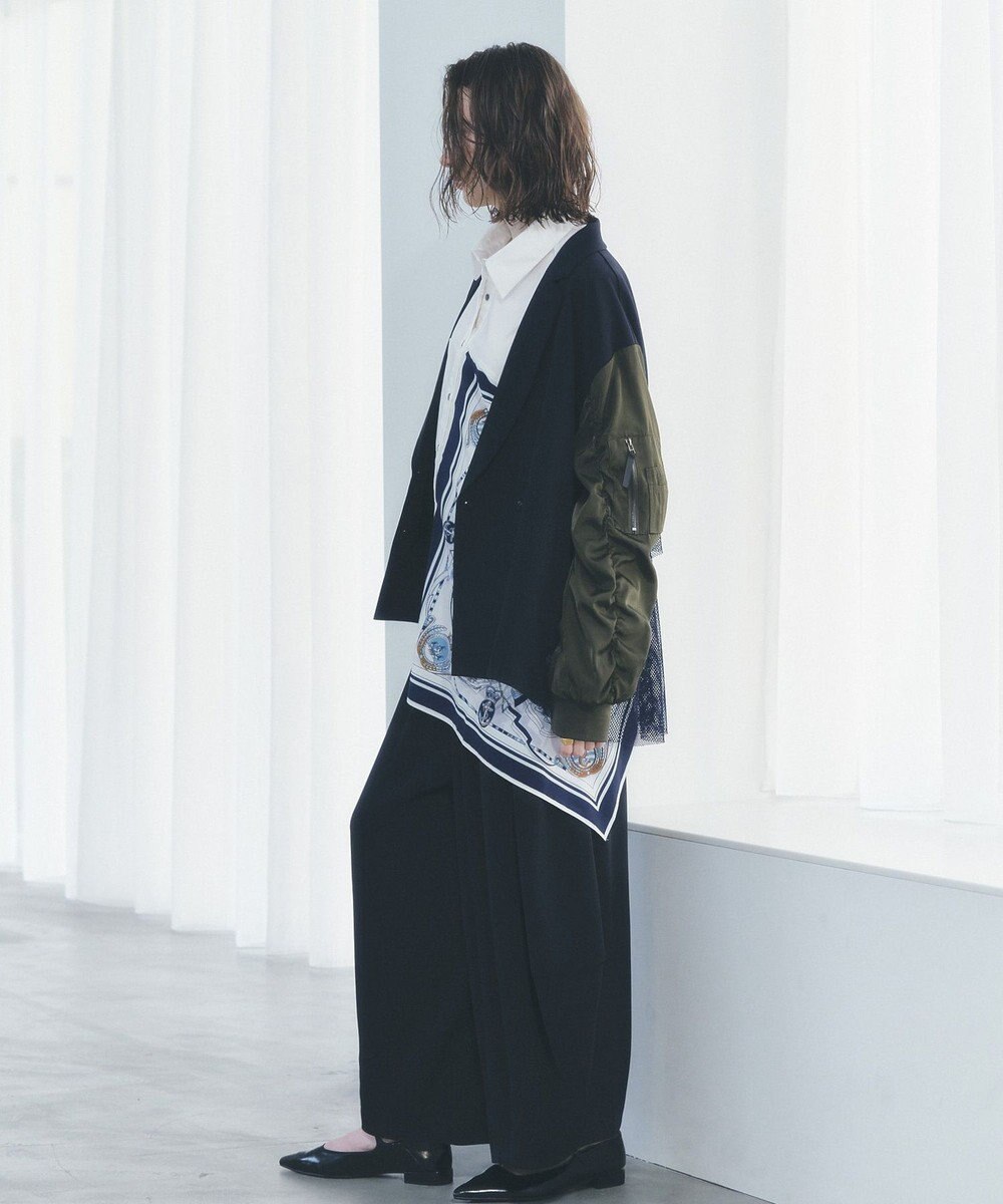 YECCA VECCA 異素材MIXテーラードジャケット 