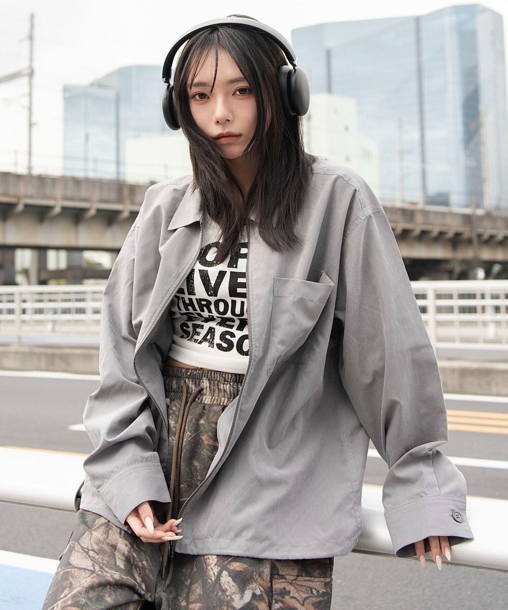 WEGO 【ユニセックス着用ITEM】フェイクスウェードシャツジャケット 