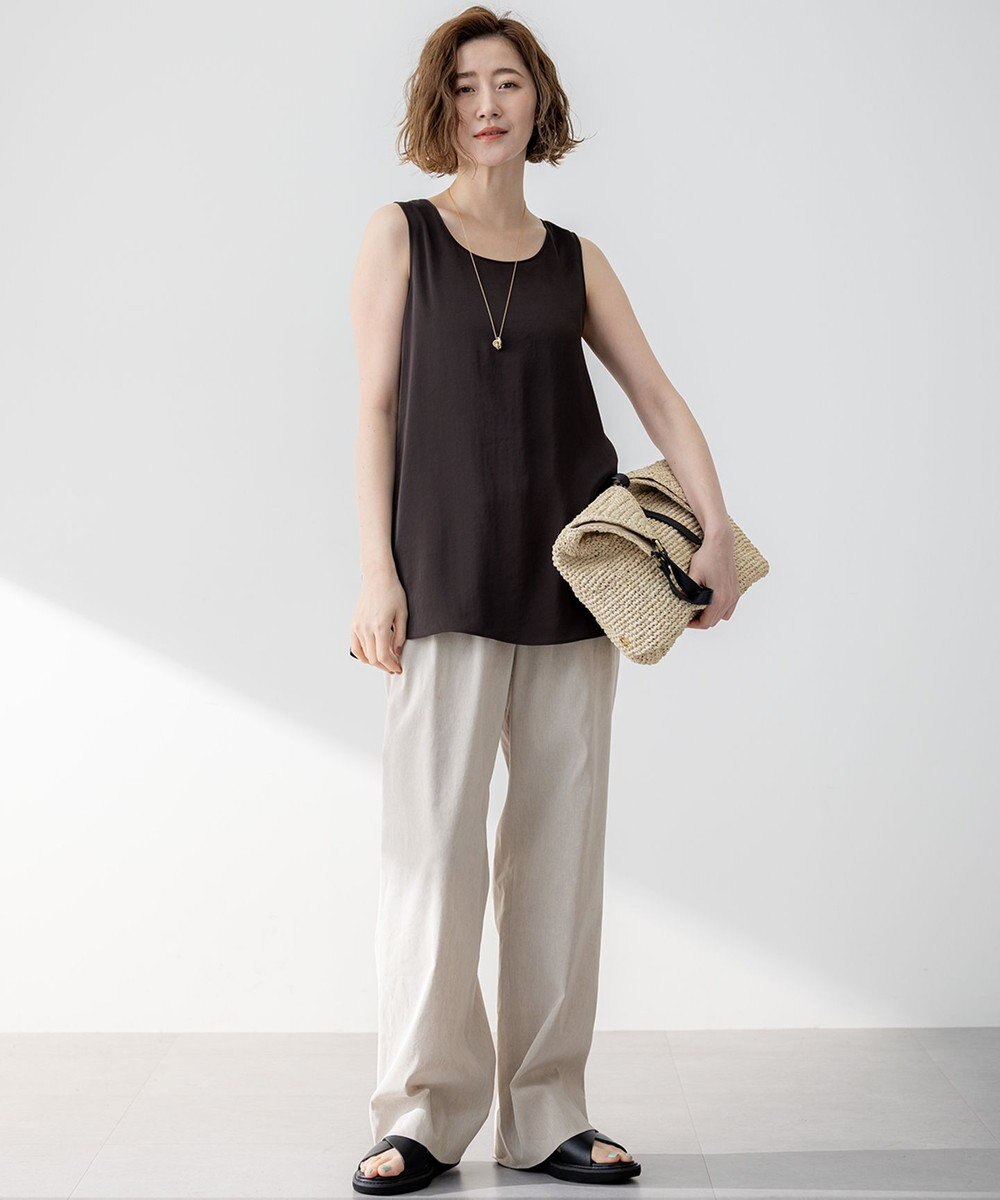 23区 【Oggi5月号掲載】ミスティサテン タンクトップ 