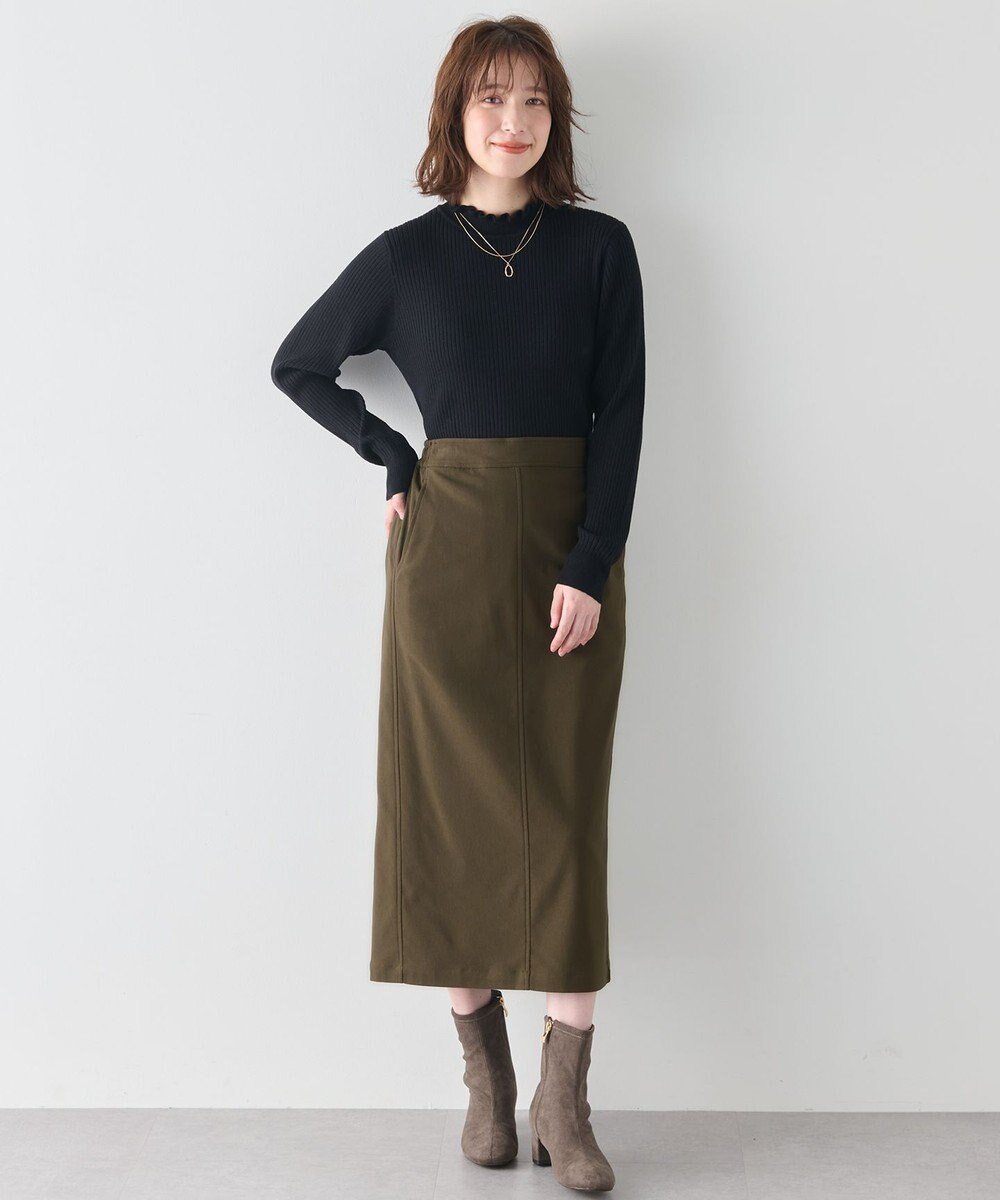 ANY 【洗濯機可】ウォームニットフリルプルオーバー 