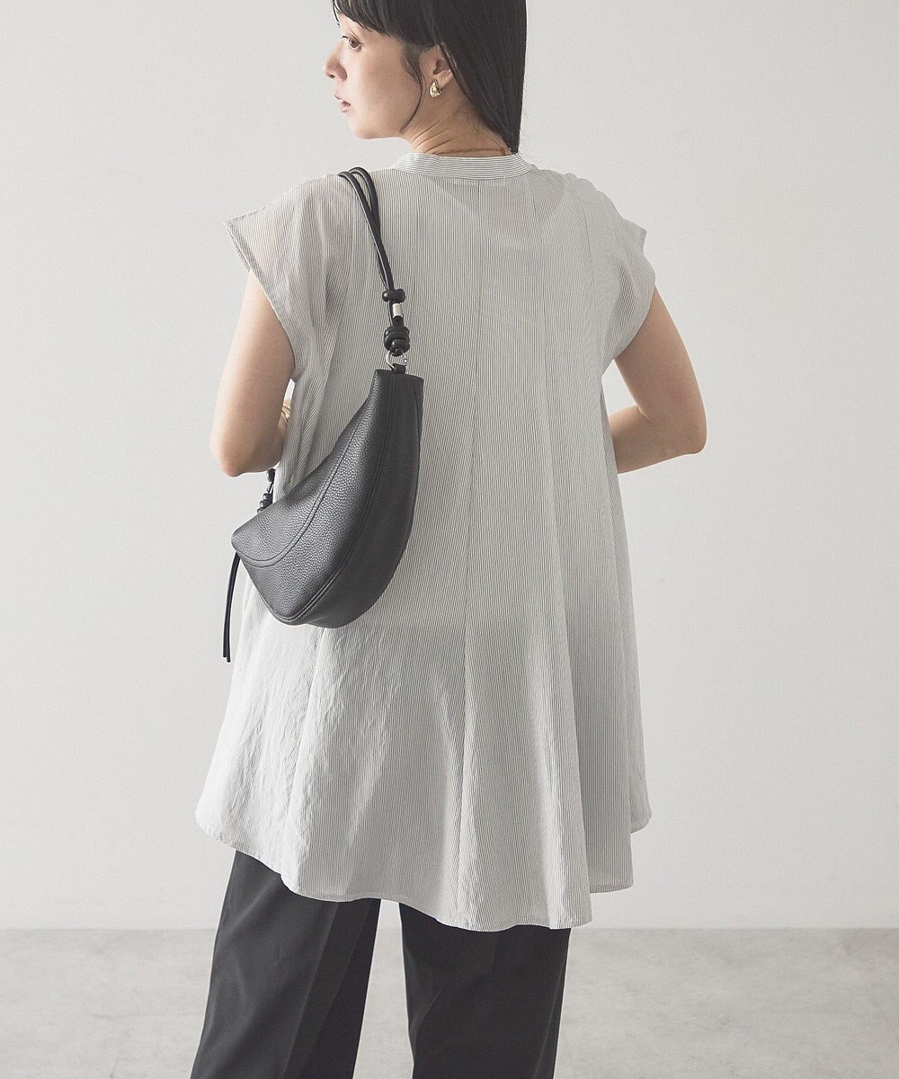 AMERICAN HOLIC 【予約】【接触冷感】フレンチスリーブフレアスキッパーブラウス 
