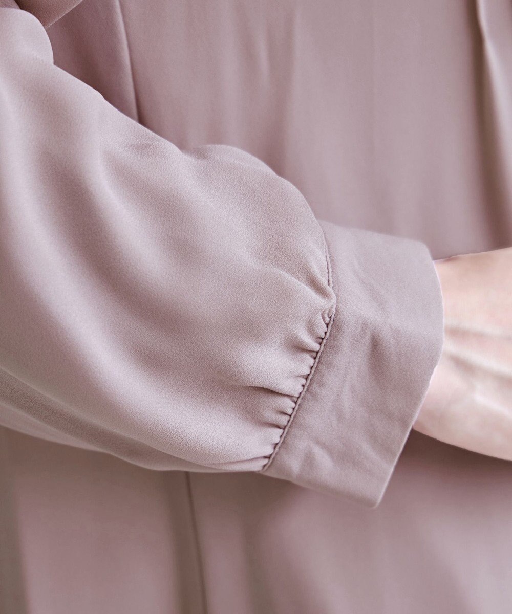 Tiaclasse 【スマート裏起毛・新色追加】 ピンタックシャツチュニック 