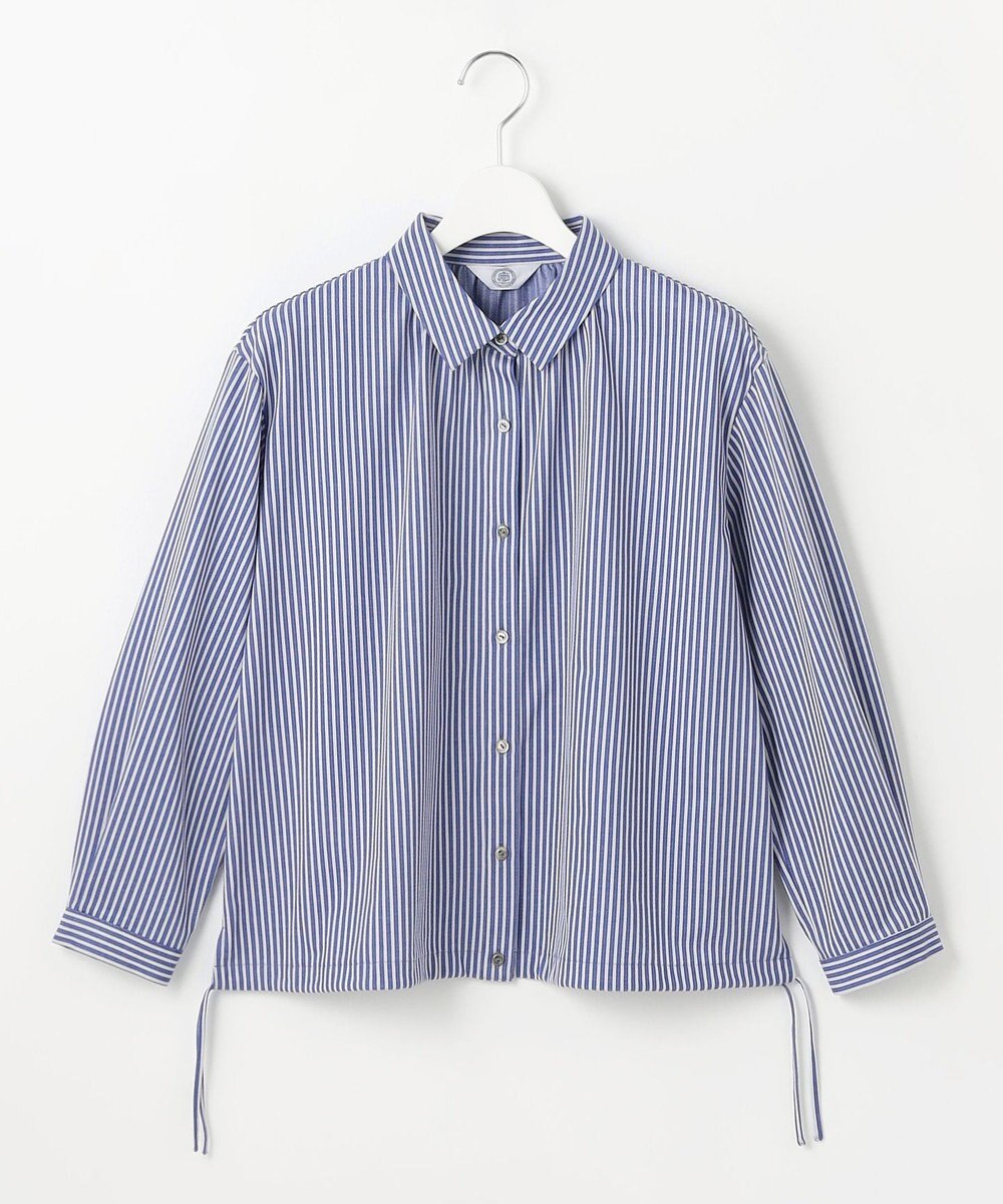 J.PRESS LADIES Jカミーチェストライプ シャツカラー カットソー 