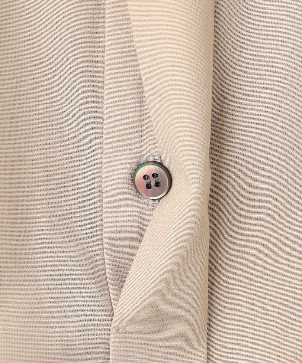 23区 【洗える】ライトシアーマットクロス ミリタリーディティール シャツ 