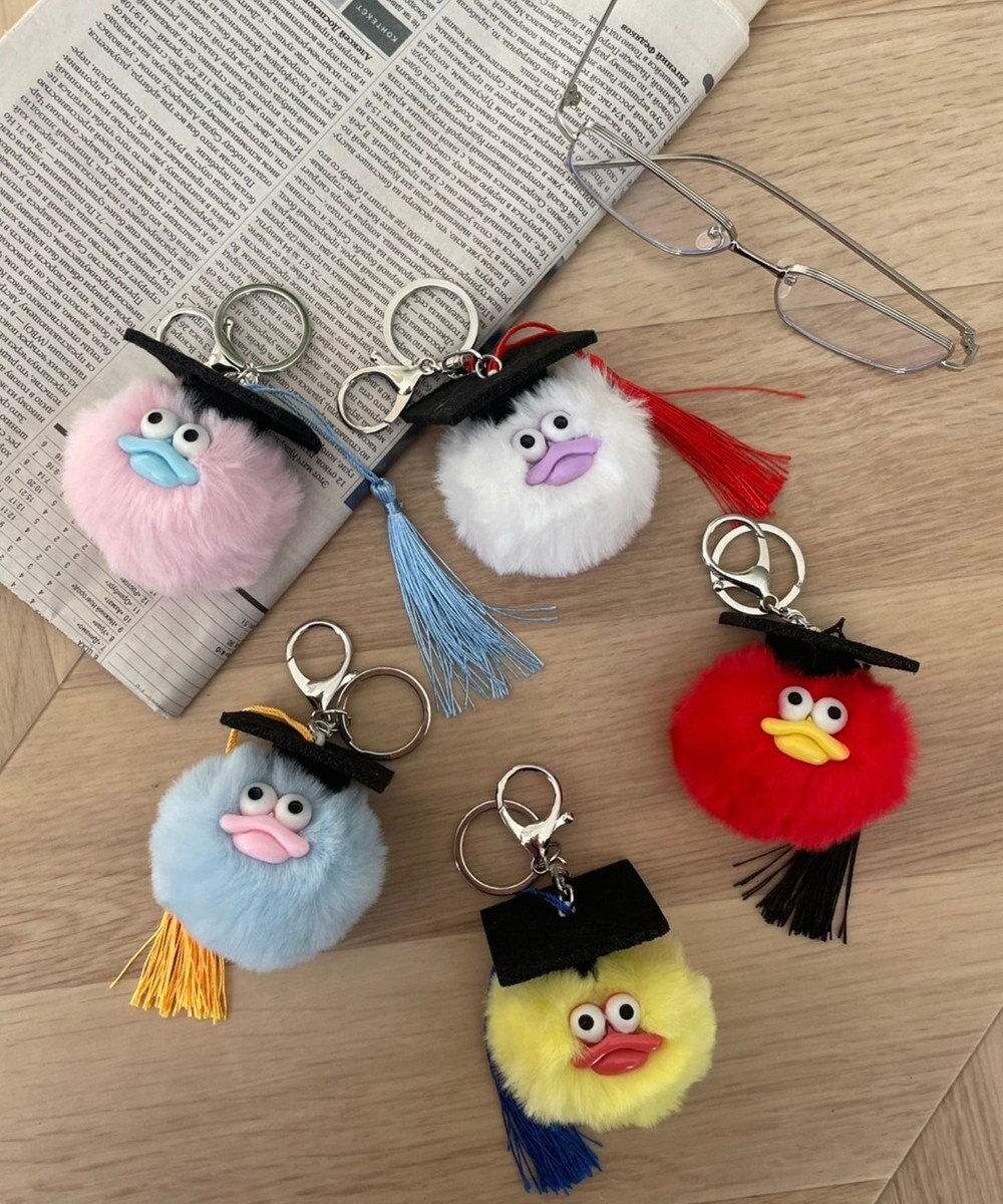 WEGO 卒業おめおめモンスターぬいぐるみキーホルダー 