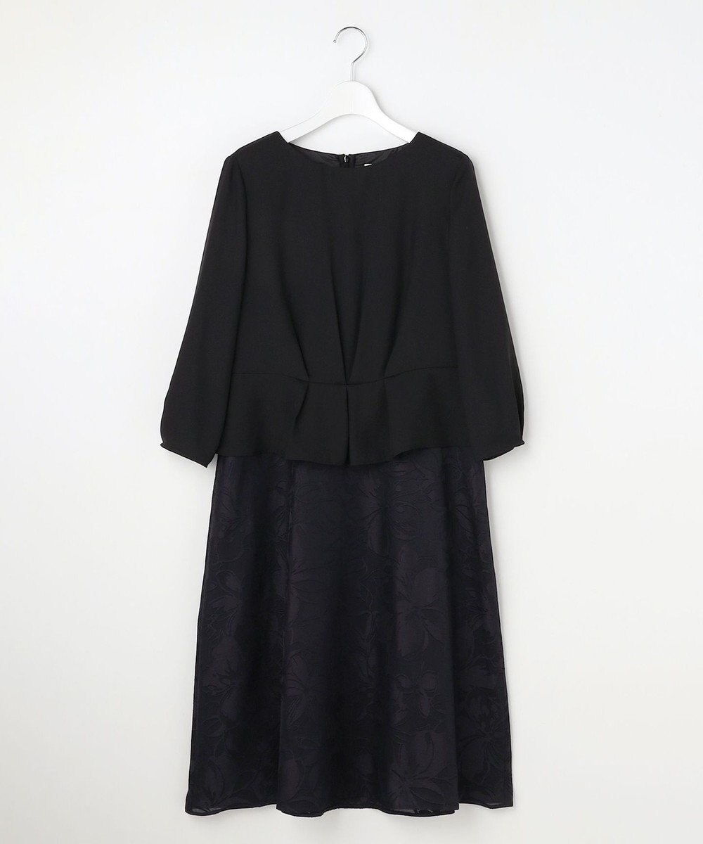 自由区 L 【17号サイズまで展開・カタログ掲載】フラワーオパールプリント ワンピース 