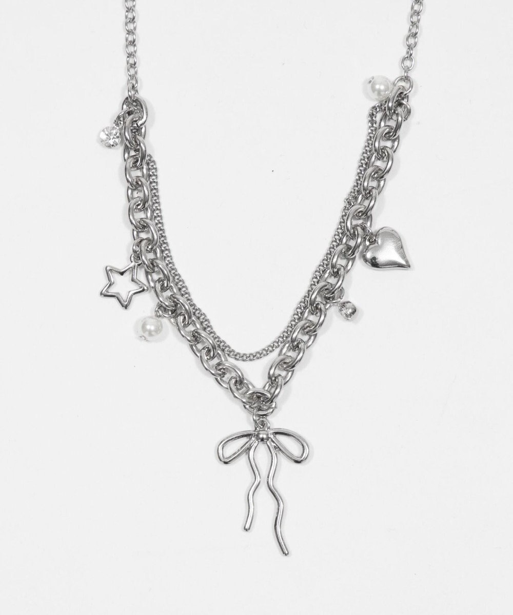 WEGO Lマルチチャームダブルネックレス 