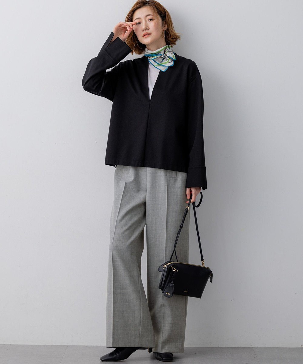 23区 S 【先行予約】コンパクトツイル Vネック カットソー 