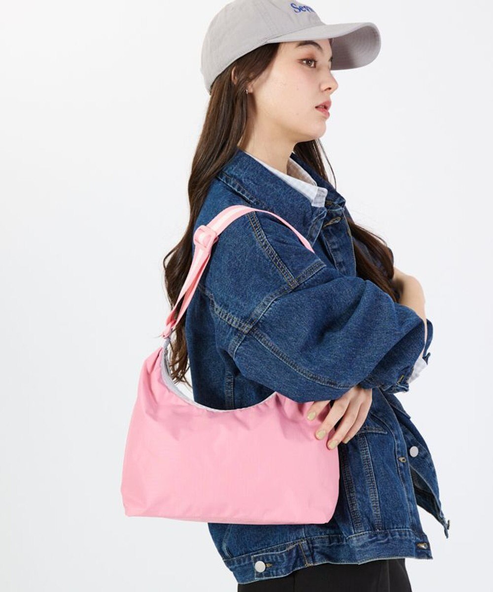 LeSportsac CRESCENT SHOULDER BAG/スペクテイターピオニーピンク 