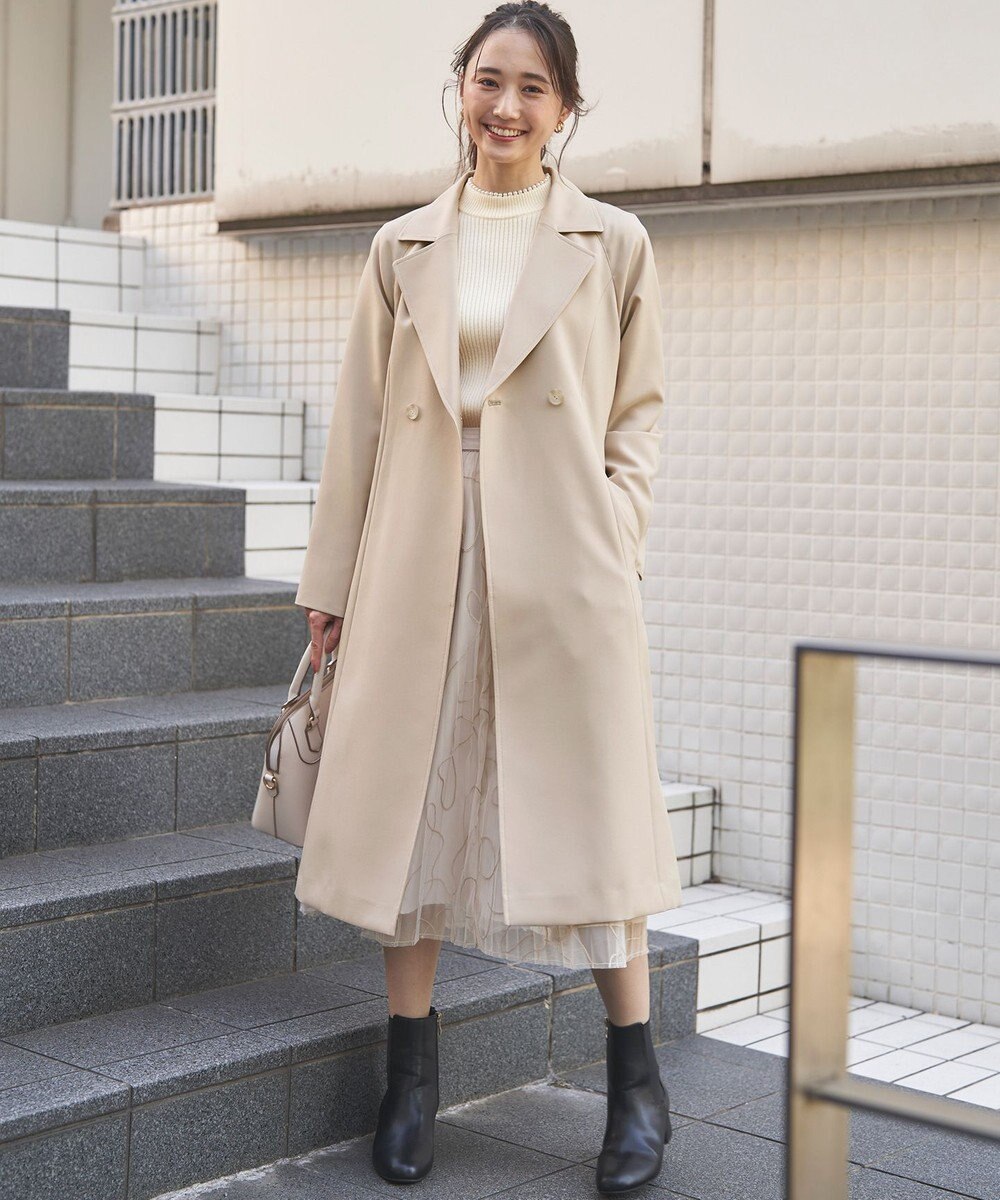 ANY SIS 【洗える】ネックパール調リブ ニット 