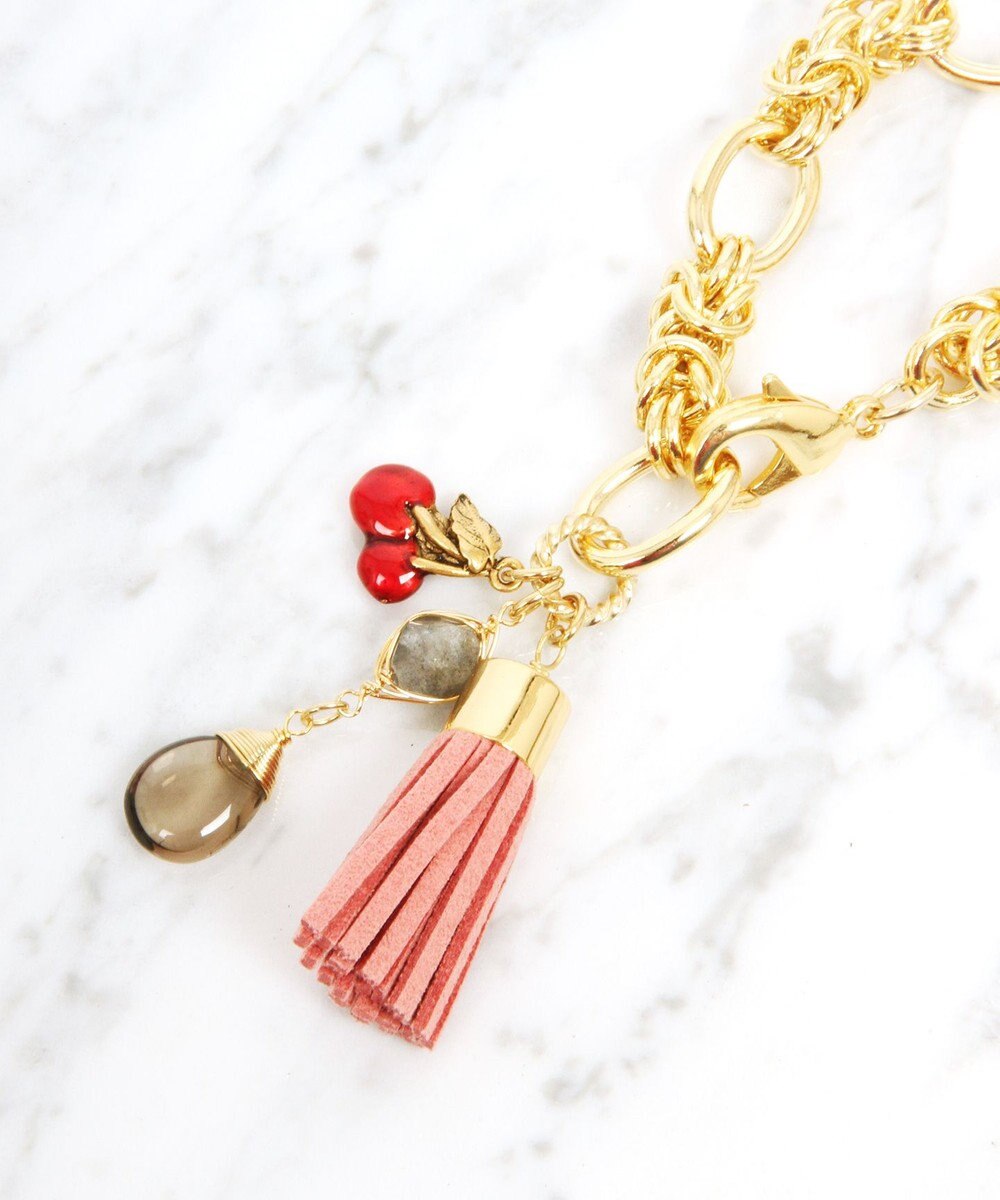 オリジナルバッグチャーム タッセルピンク チェリーバッグチャーム Wythe Charm ファッション通販 公式通販 オンワード クローゼット