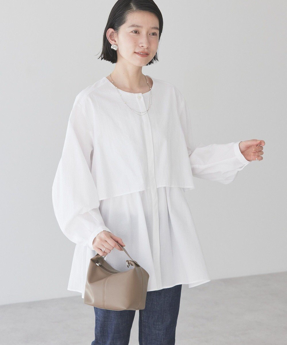 AMERICAN HOLIC サッカーティアードロングブラウス 