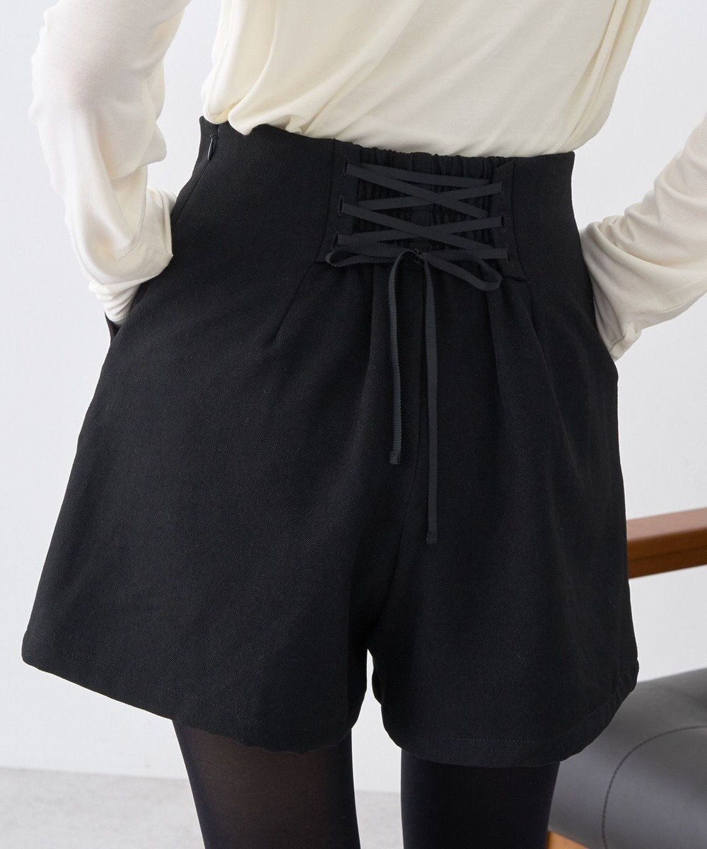earth music&ecology バックレースアップショートパンツ 