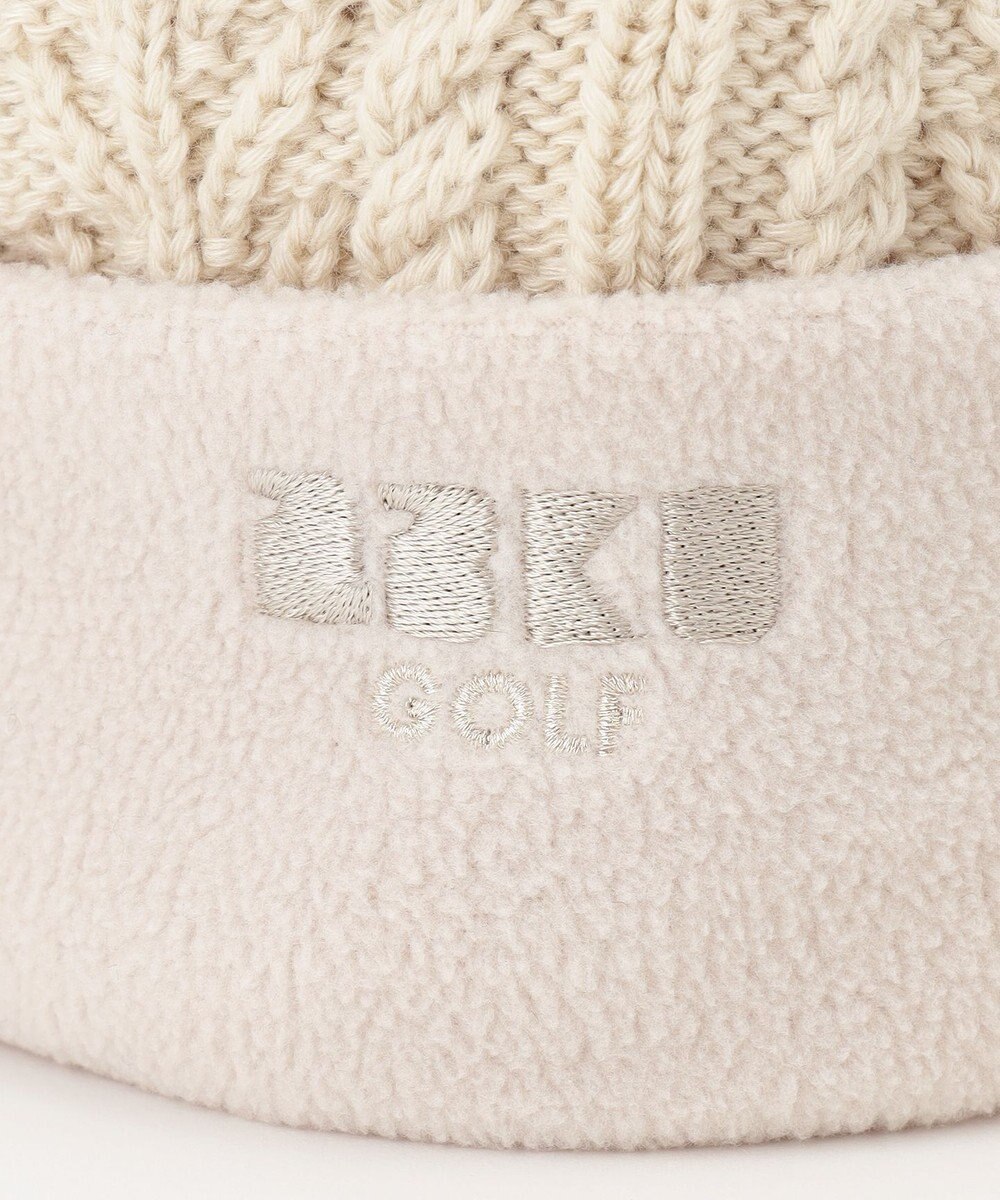 23区GOLF 【WOMEN】つば付きケーブル ニットキャップ 