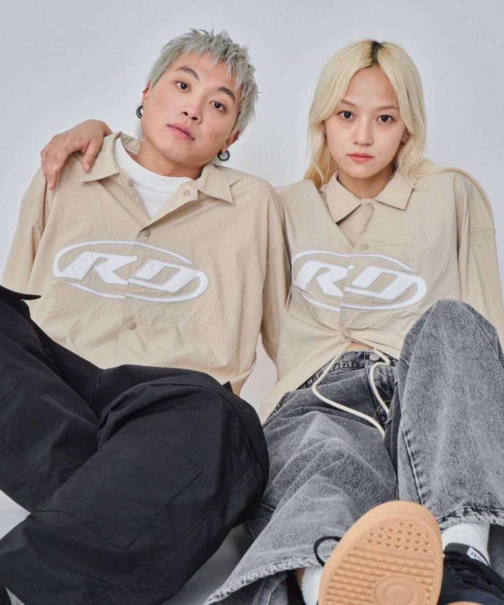 WEGO 【ユニセックス着用ITEM】リップストップグラフィックシャツ（SS） 