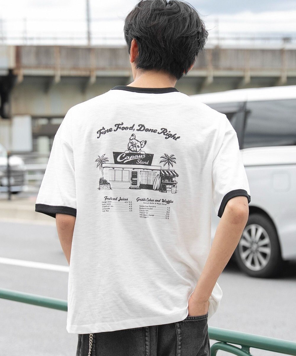 WEGO ワンポイント刺繍リンガーT（SS） 