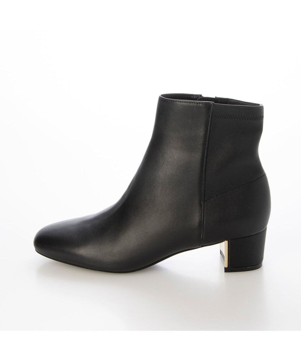 MODE ET JACOMO <MODE ET JACOMO>ストレッチレザースクエアトゥショートブーツ 