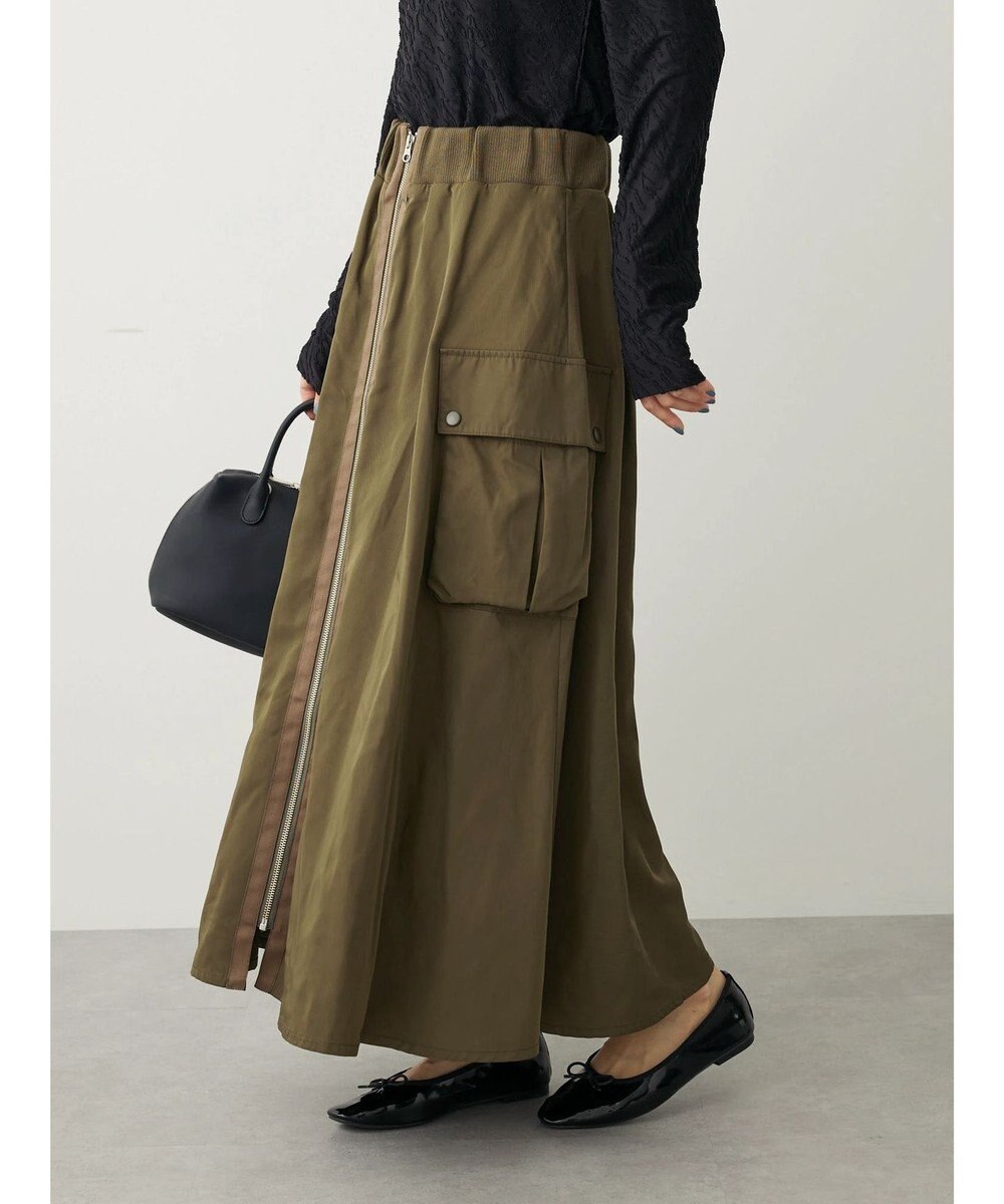Green Parks ・ＳＵＧＡＲ　ＳＰＯＯＮ　ミリタリーフレアスカート 