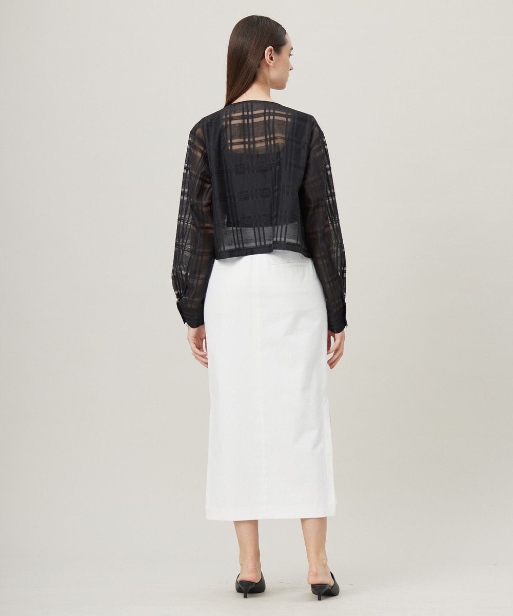 ICB 【洗える】シアードビーチェックブルゾン 