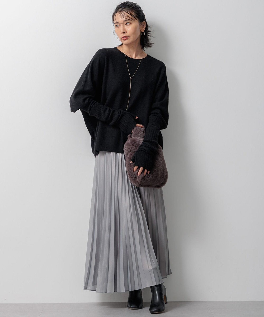 23区 S ホイルプリントプリーツ スカート 