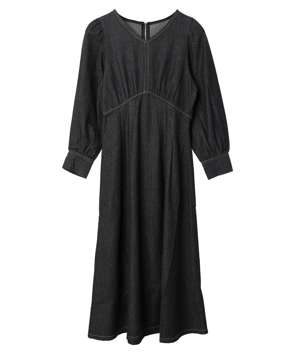 Green Parks ・ＥＬＥＮＣＡＲＥ　ＤＵＥウエストタックデニムワンピース 