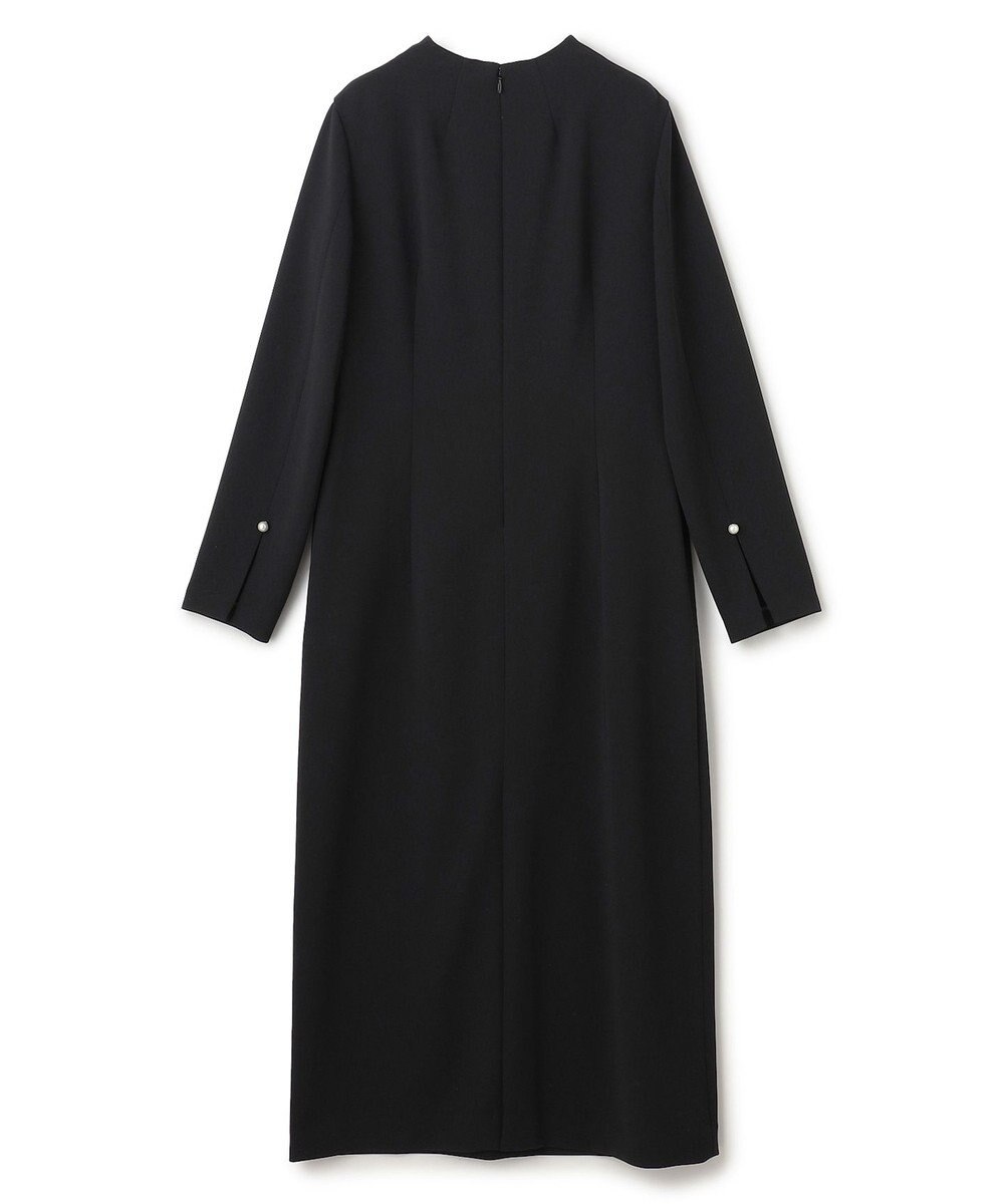 BEIGE， 【洗える】KALMIA / クルーネックIラインロングドレス 