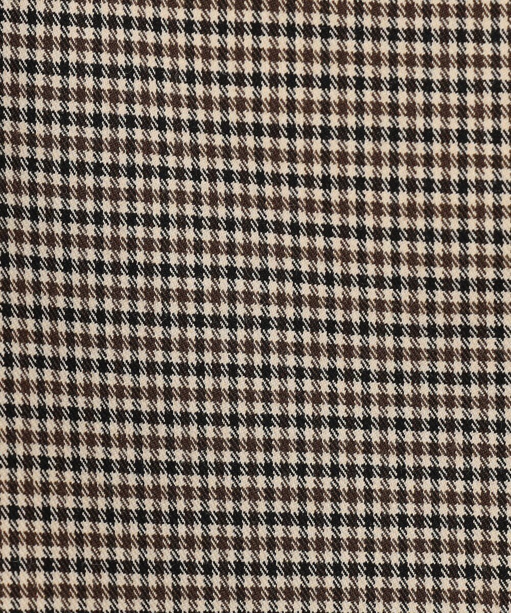 ANY L 【手洗い可/ウエストゴム/裏起毛】チェックボンディングタイトスカート 