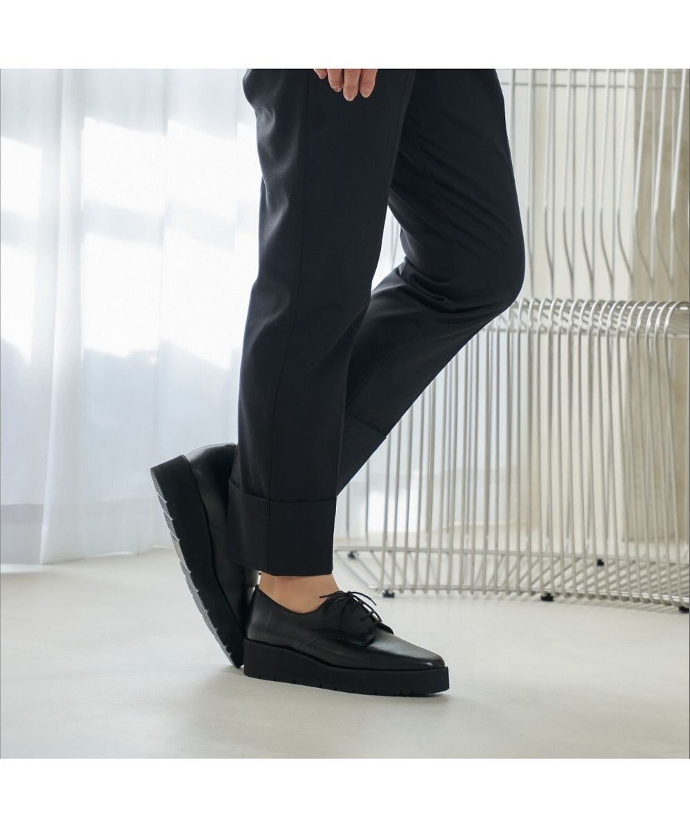 MODE ET JACOMO <carino>【レイン対応】レースアッププラットフォーム 