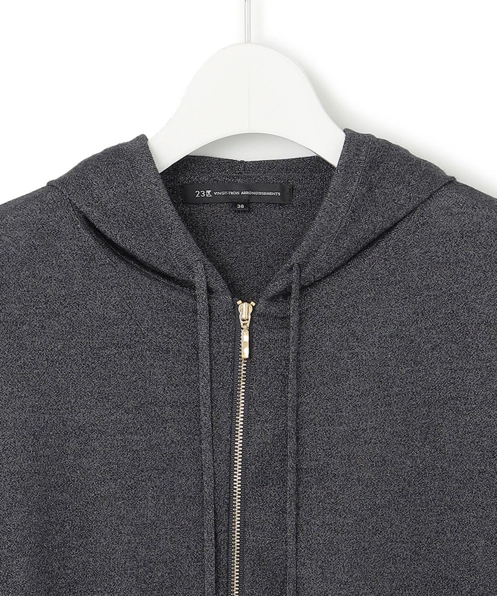 23区 L 【洗える】オータムシャイニー ニットパーカー 