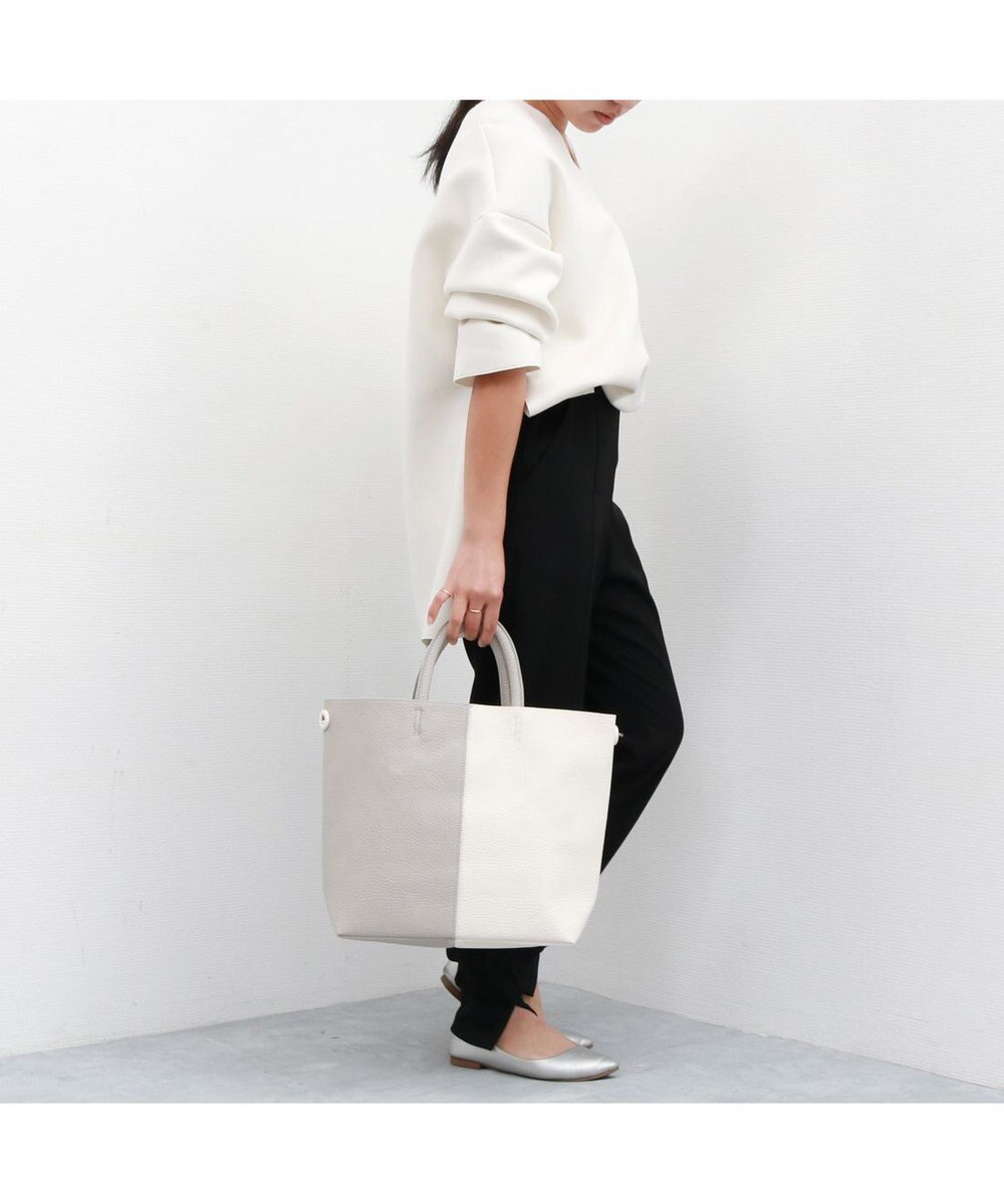 UNBILLION カシュカシュ cachecache / バイカラーフェイクレザートート 