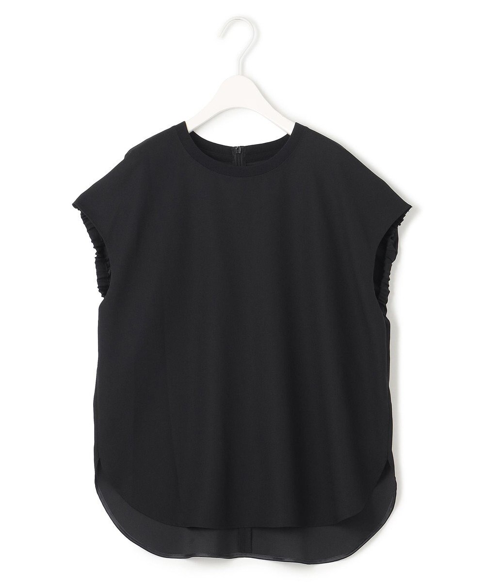 ICB 【洗える】FluidBackSatin ラウンドヘムプルオーバー 