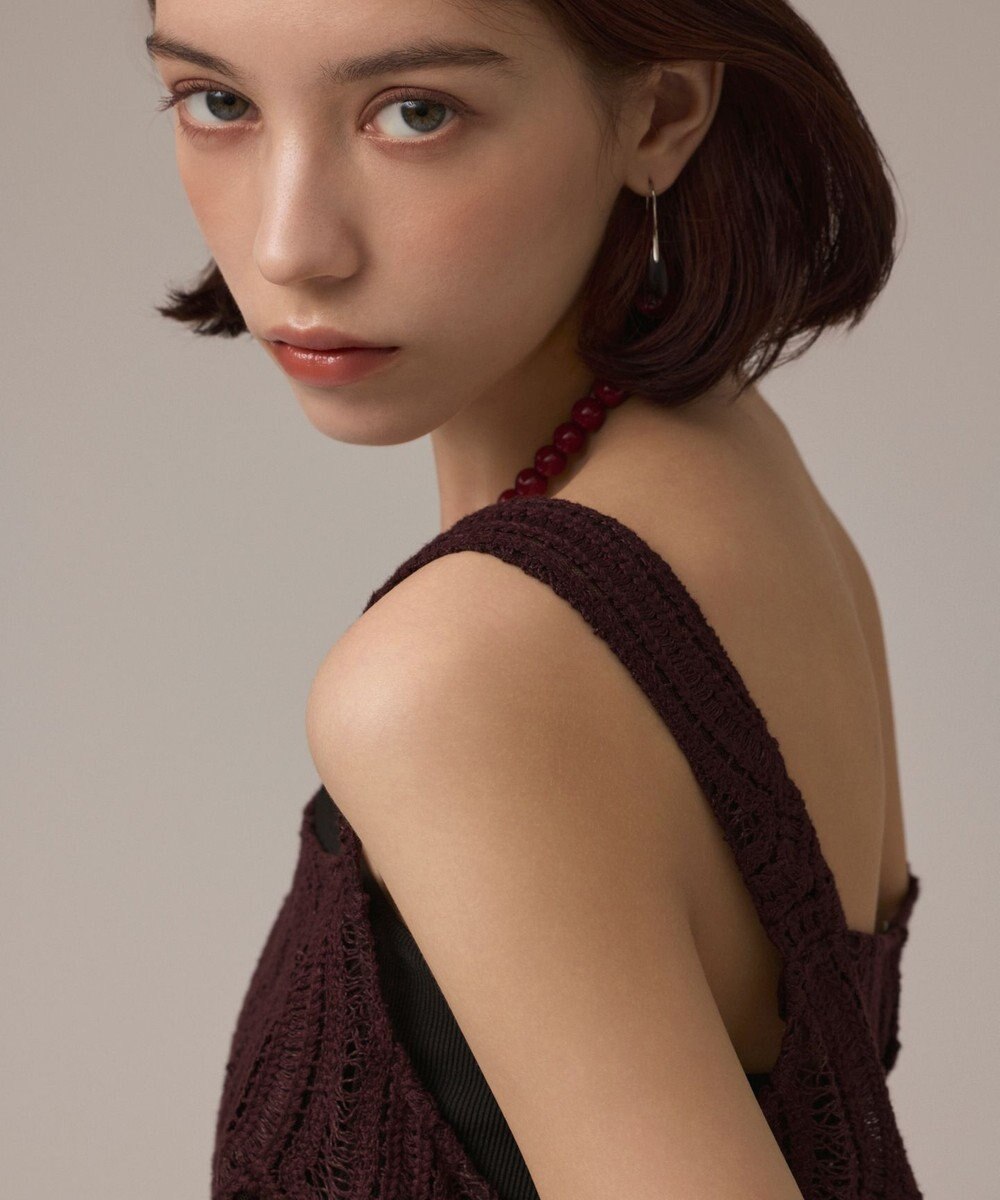 GRACE CONTINENTAL クロシェレースキャミ 