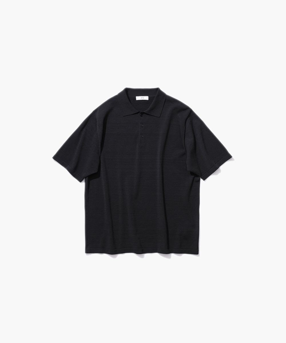 ATON FRESCA KNIT | ハーフスリーブポロセーター - UNISEX 