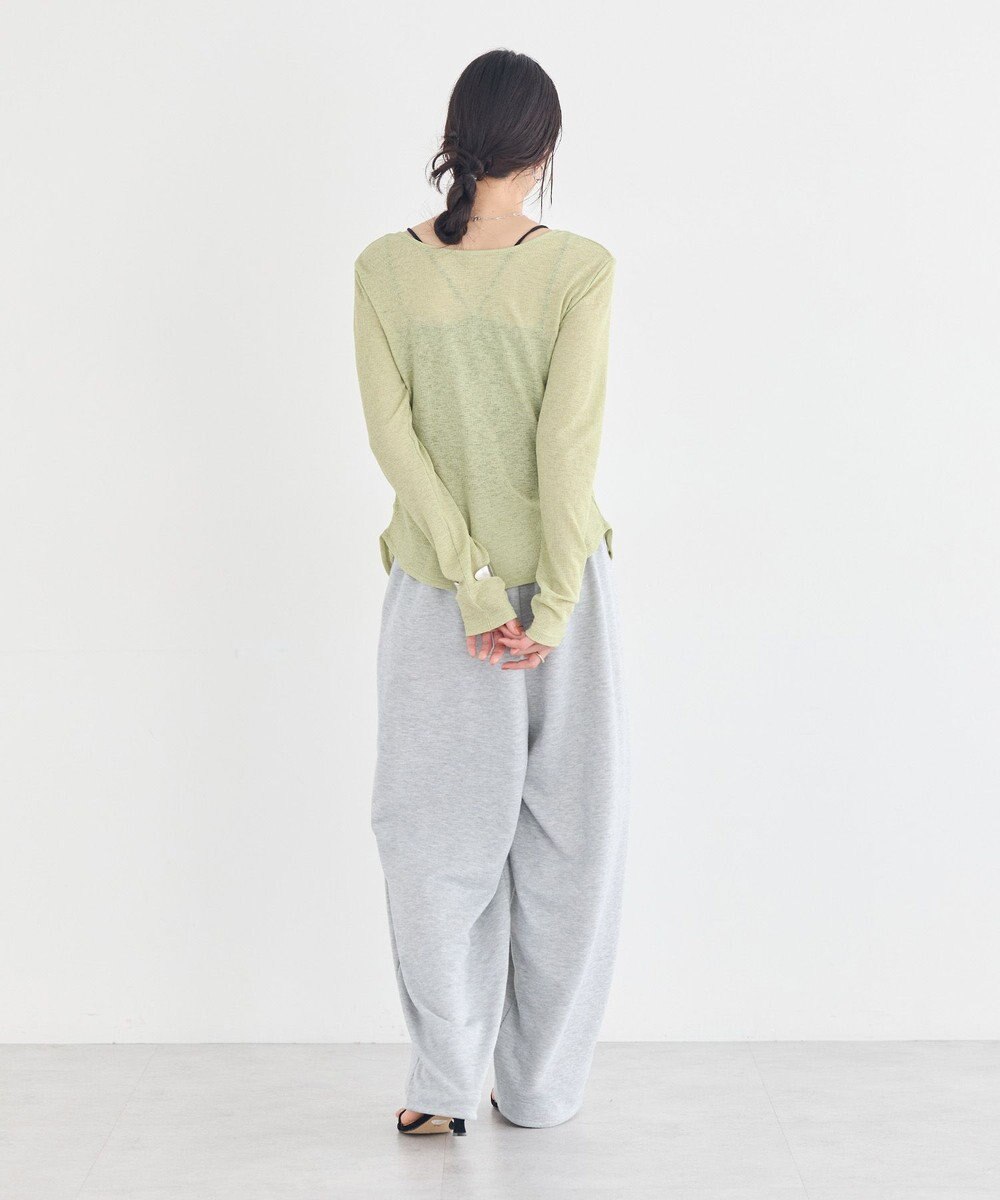 earth music&ecology 【予約】シアーワッフルタックボタントップス 