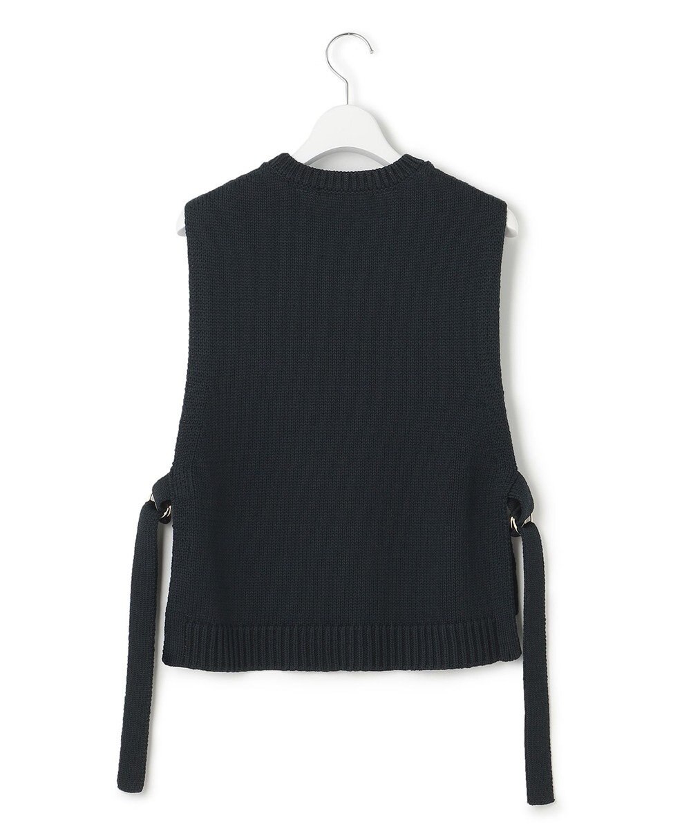 23区 【洗える】コットンストレッチリリヤーン  ニットベスト 