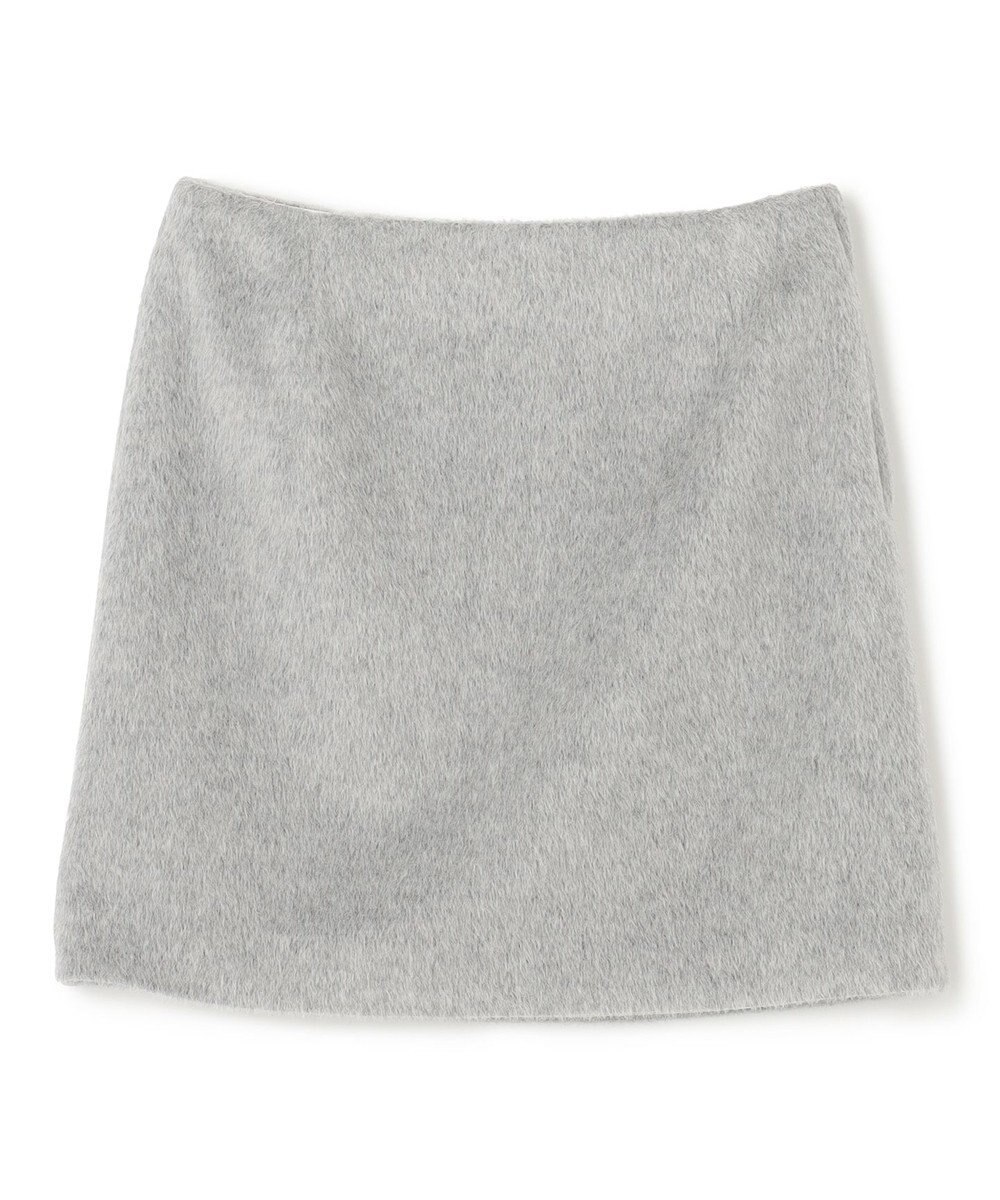 BEIGE， COURBE / アルパカ混ミニ丈スカート 