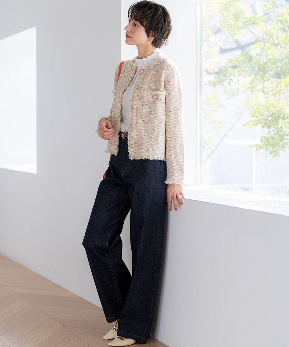 23区 S 【見上愛さん着用/新色追加/GLOW掲載】ツイード ニット ジャケット 