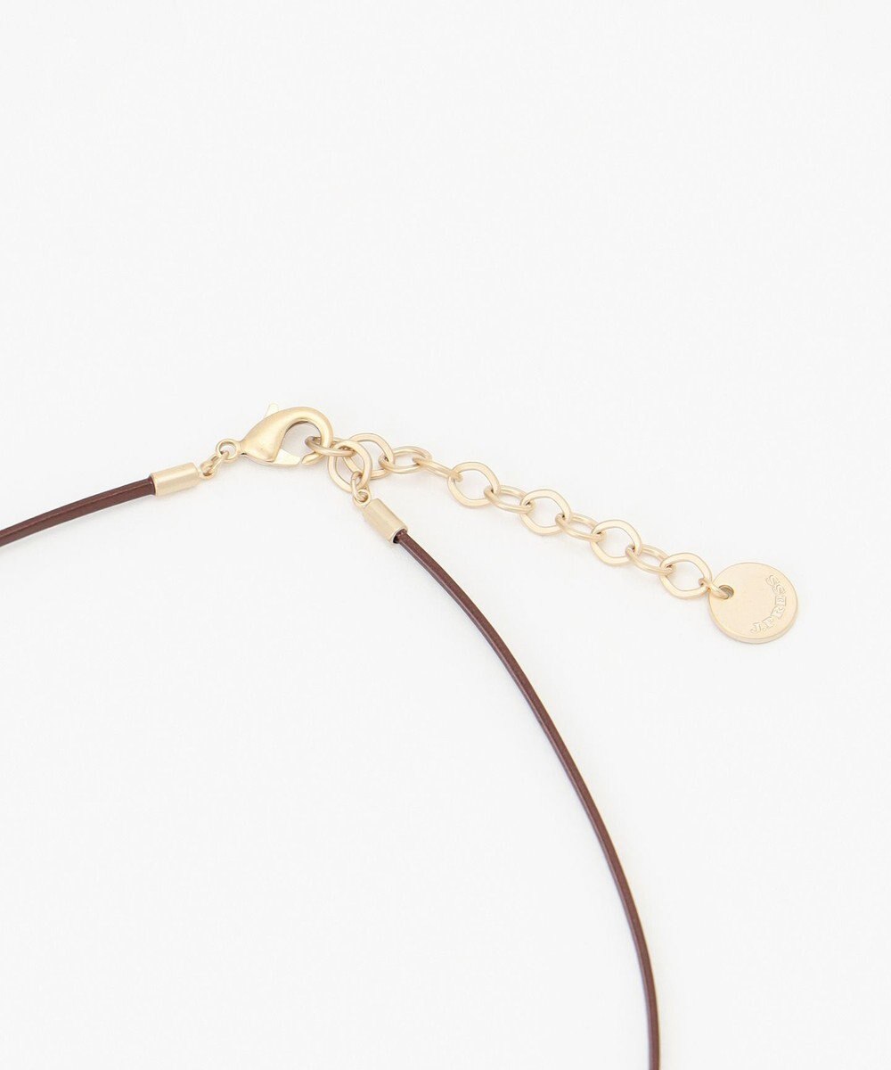 J.PRESS LADIES 【WEB限定】マーブルコンビ レザー ネックレス 